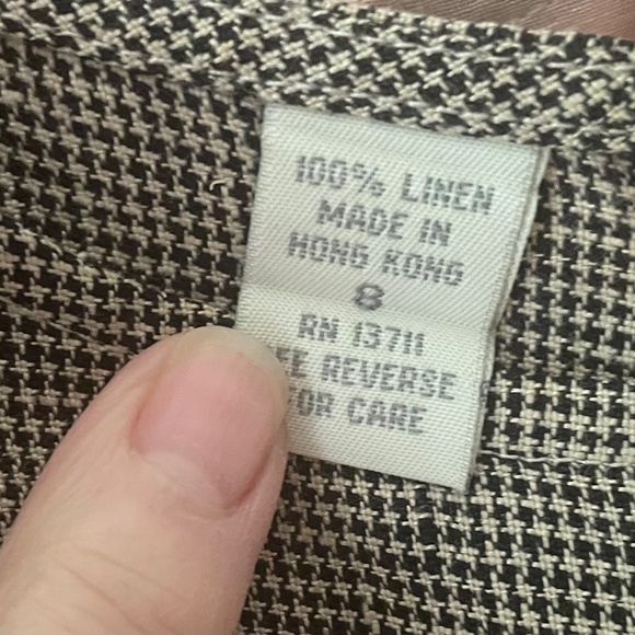 100% Linen Long Skimmer-exclusively Lord & Taylor - Picture 5 of 5